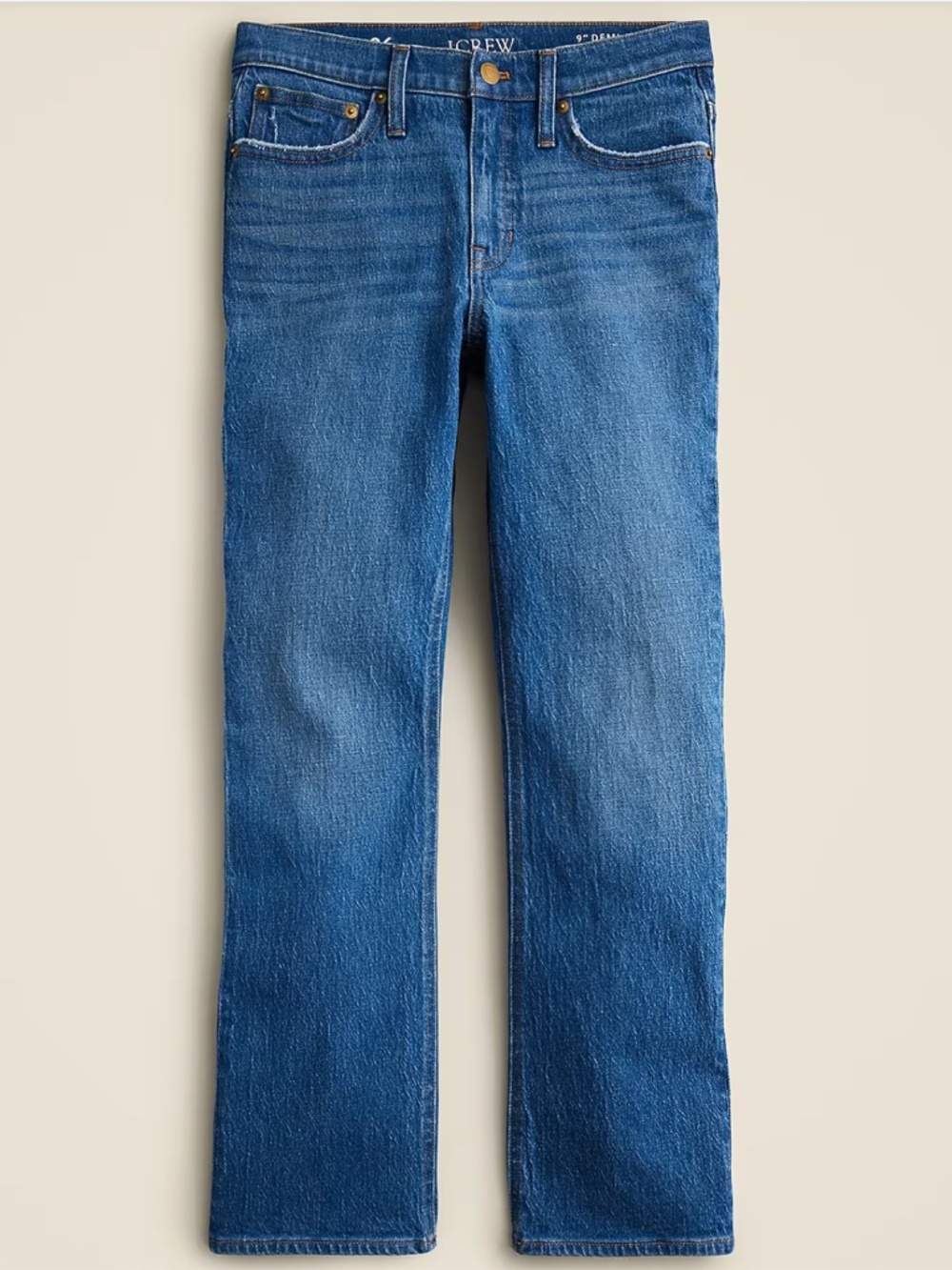J.Crew 9” Demi-Boot Crop Jeans Size 26 Blue Denim Kick Flare